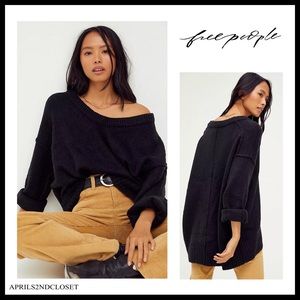FREE PEOPLE BOHO TOP PULLOVER TUNIC SWEATER A3C